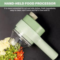 STOCPOD™ 4-in-1 Portable Electric Vegetable Cutter & Food Processor Set