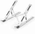Prefect workmate Height Adjustable Aluminum Foldable Compatible Size10-15.6” Aluminium Desk Stand Laptop Stand with Adjustable Height Compatible with Universal Laptops  (Silver)