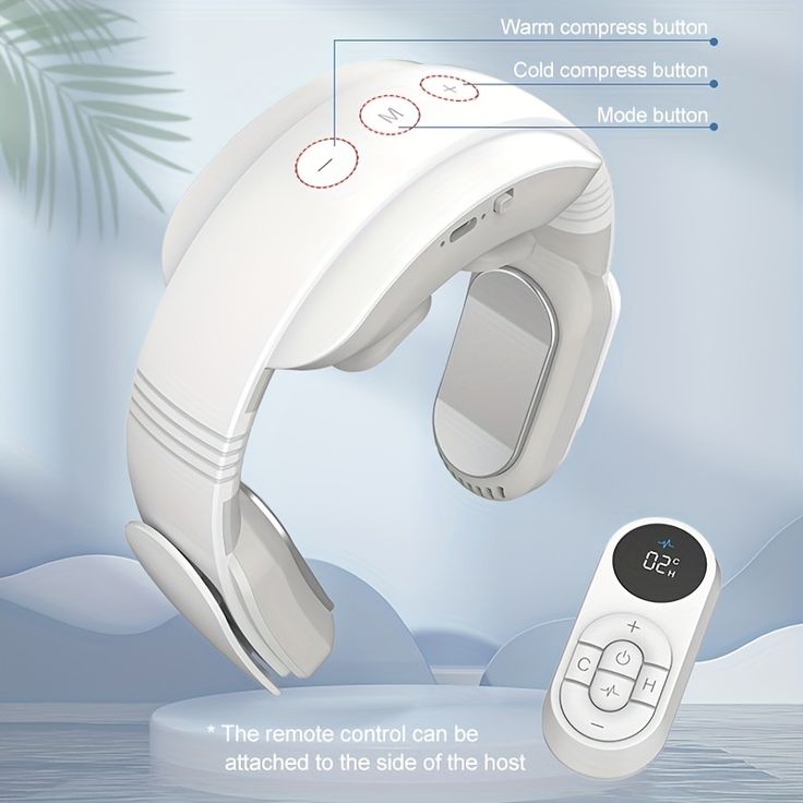 4-Head Electric Neck & Shoulder Massager with Heat