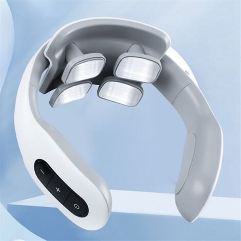 4-Head Electric Neck & Shoulder Massager with Heat