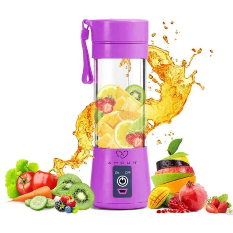 Portable USB Electric Juicer – 500ml Rechargeable Mini Blender for Smoothies & Shakes
