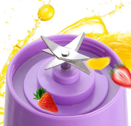 Portable USB Electric Juicer – 500ml Rechargeable Mini Blender for Smoothies & Shakes