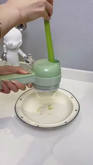 STOCPOD™ 4-in-1 Portable Electric Vegetable Cutter & Food Processor Set